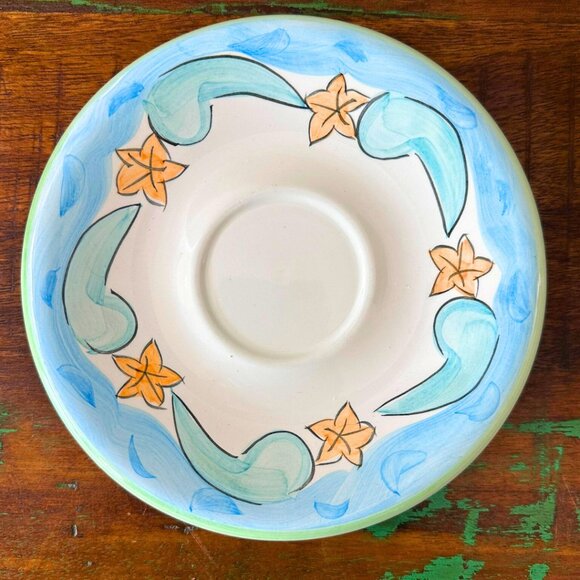 Set of 2 Salute' Ceramics Cups & Saucers | Coastal Shells Beach Cottage Vibes - Picture 11 of 11